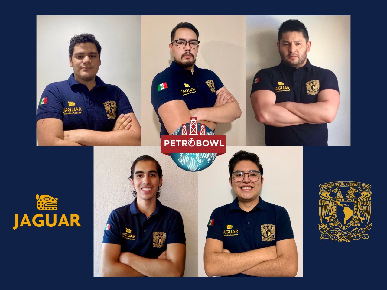 The UNAM team wins the 3rd place in the 2021 International Petrobowl Championship