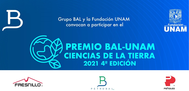 Edición 2021 del Premio BAL-UNAM Ciencias de la Tierra